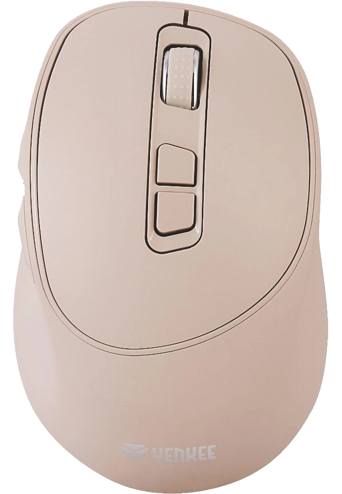 Миша YENKEE YMS 2080BG SLIDER, Wireless, Rechargable, Бежевий