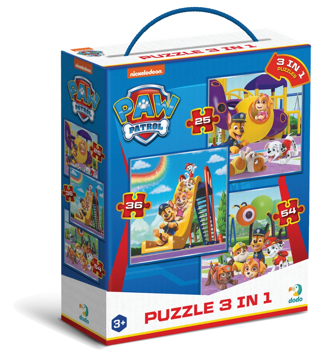 Пазл 3 в 1 Paw Patrol. Ігровий майданчик
