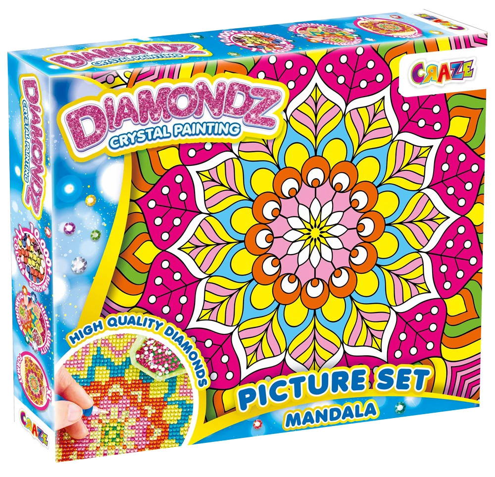 Іграшка CRAZE DIAMONDZ - Набір для створення картини Мандала зі стразами