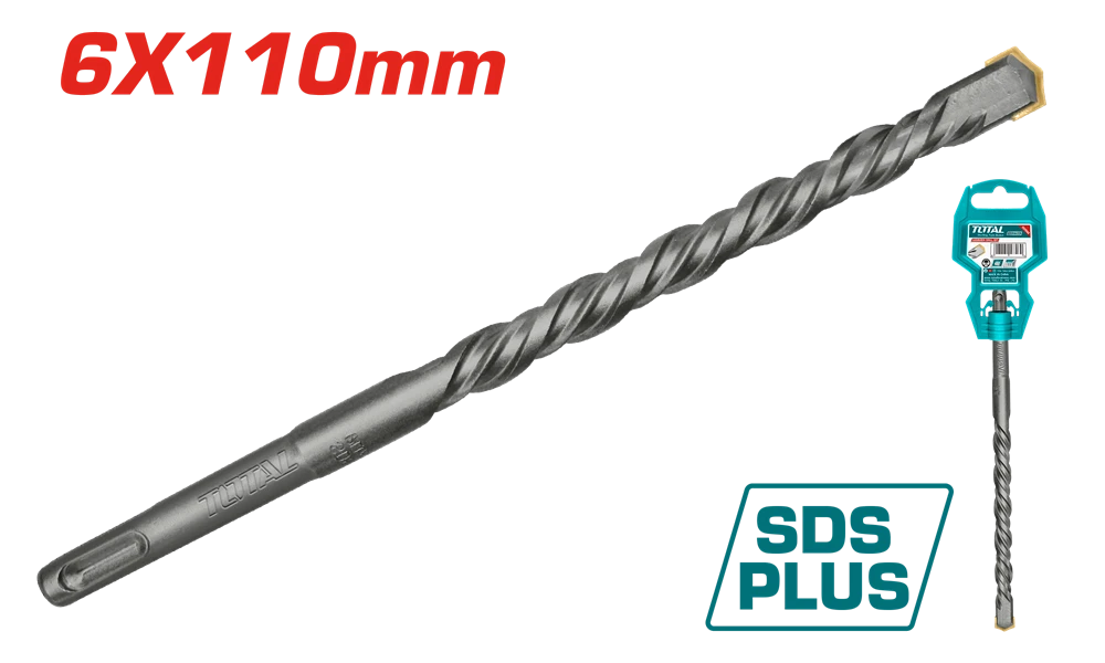 Акс.інстр TOTAL TAC310601 бур SDS plus 6x110мм