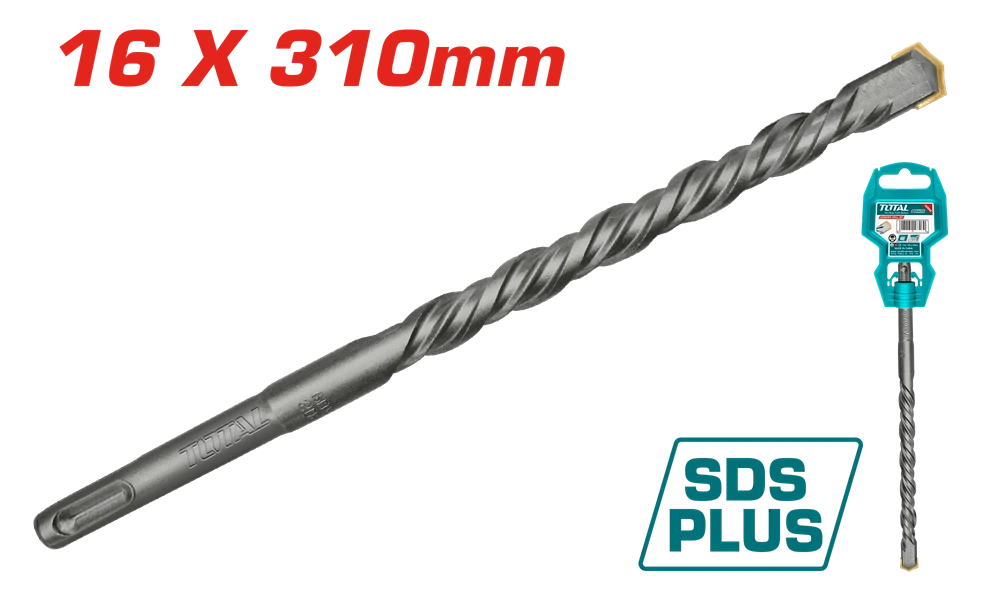Акс.інстр TOTAL TAC311604 бур SDS plus 16x310мм