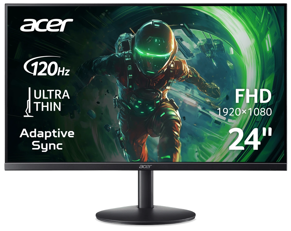 Монiтор TFT ACER 23.8" SA243YG0bi (UM.QS3EE.005) IPS 120Hz VGA HDMI Black