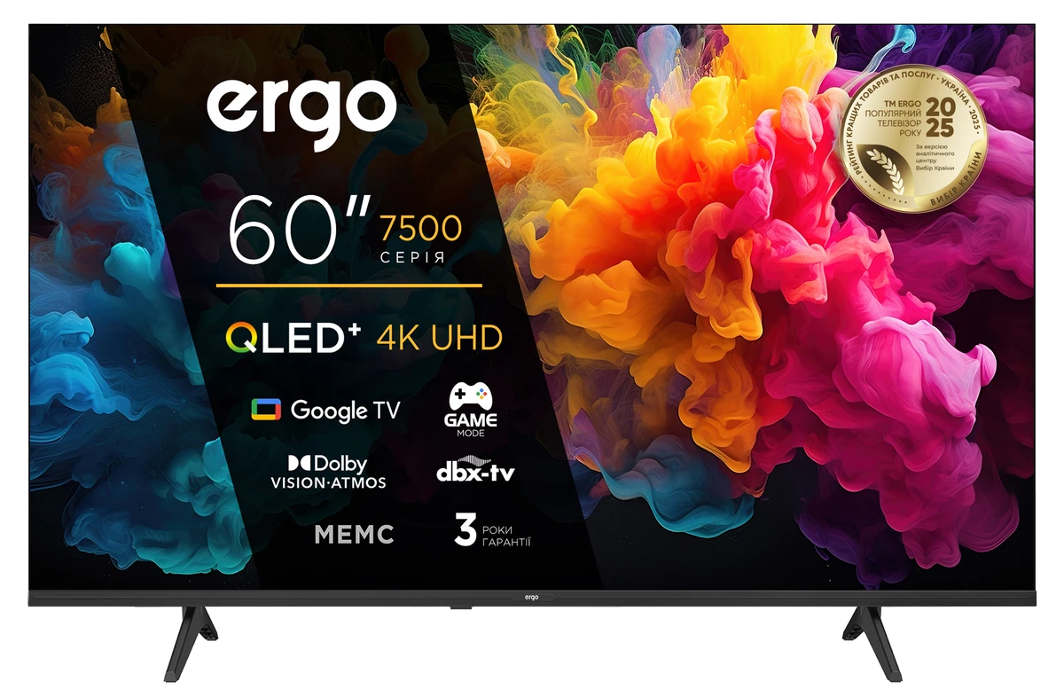Телевізор ERGO 60JUQ7500 рідкокристалічний