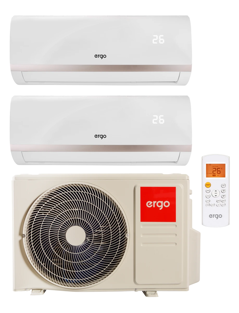 Кондиціонер ERGO ERGO ACI 1835 ODU MSH(2) + ACI 0935 IDU MSW W х 2 (Комплект мультиспліт системи)