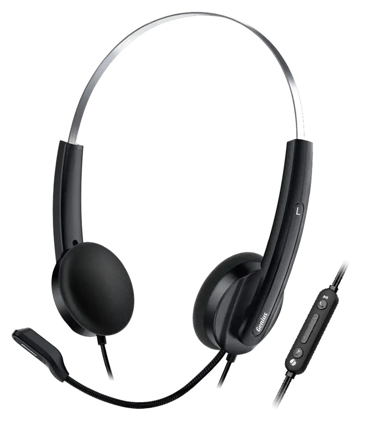 гарнітура GENIUS HS-220U USB-C 2.4m, Чорний