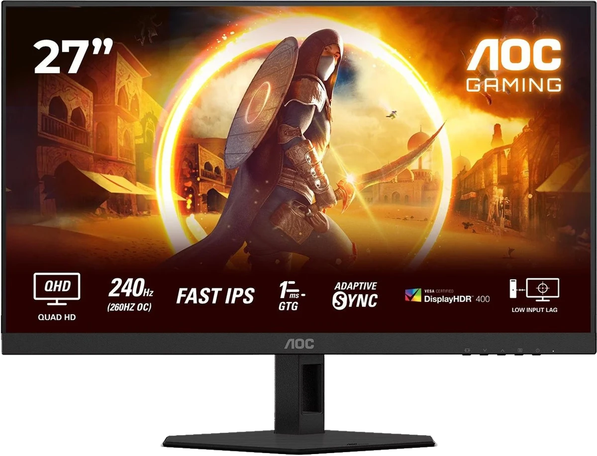 Монiтор TFT AOC 27" Q27G4ZR IPS QHD 260Hz 400nit 2*HDMI DP Pivot MM Black/Red