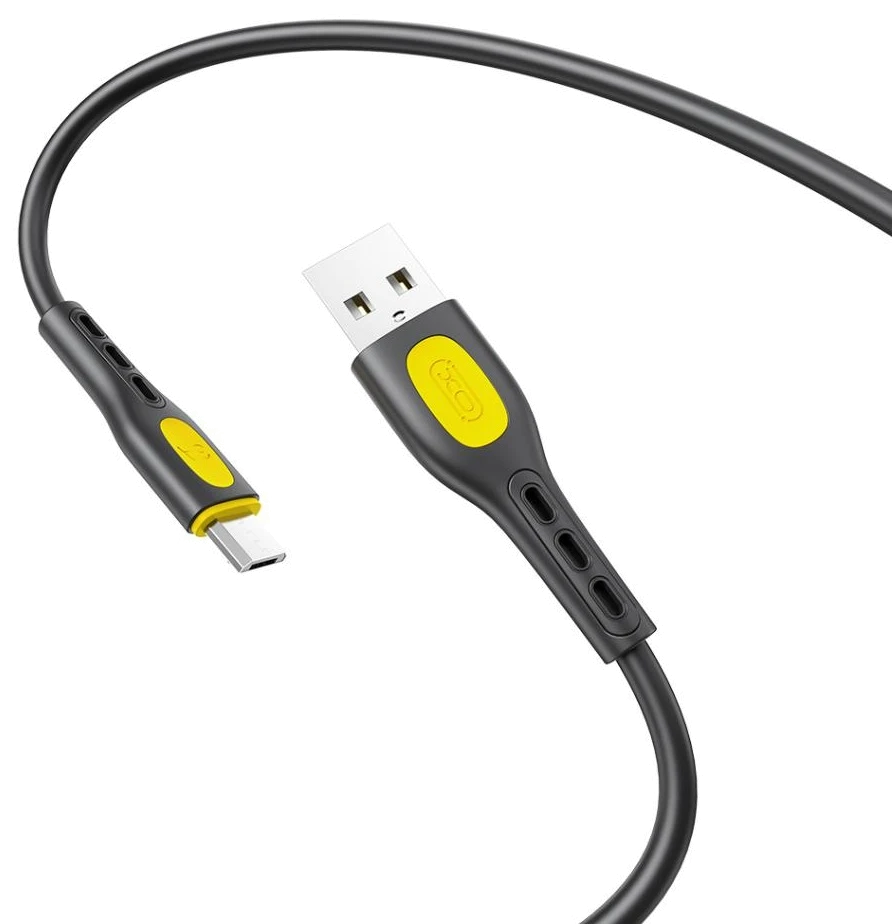кабель XO NB280 Jian Yan Series USB-A to Micro - 1m (Чорний)