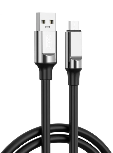 кабель XO NB251 Liquid Silicone Rubber USB-A to Micro - 6A - 1m (Чорний)