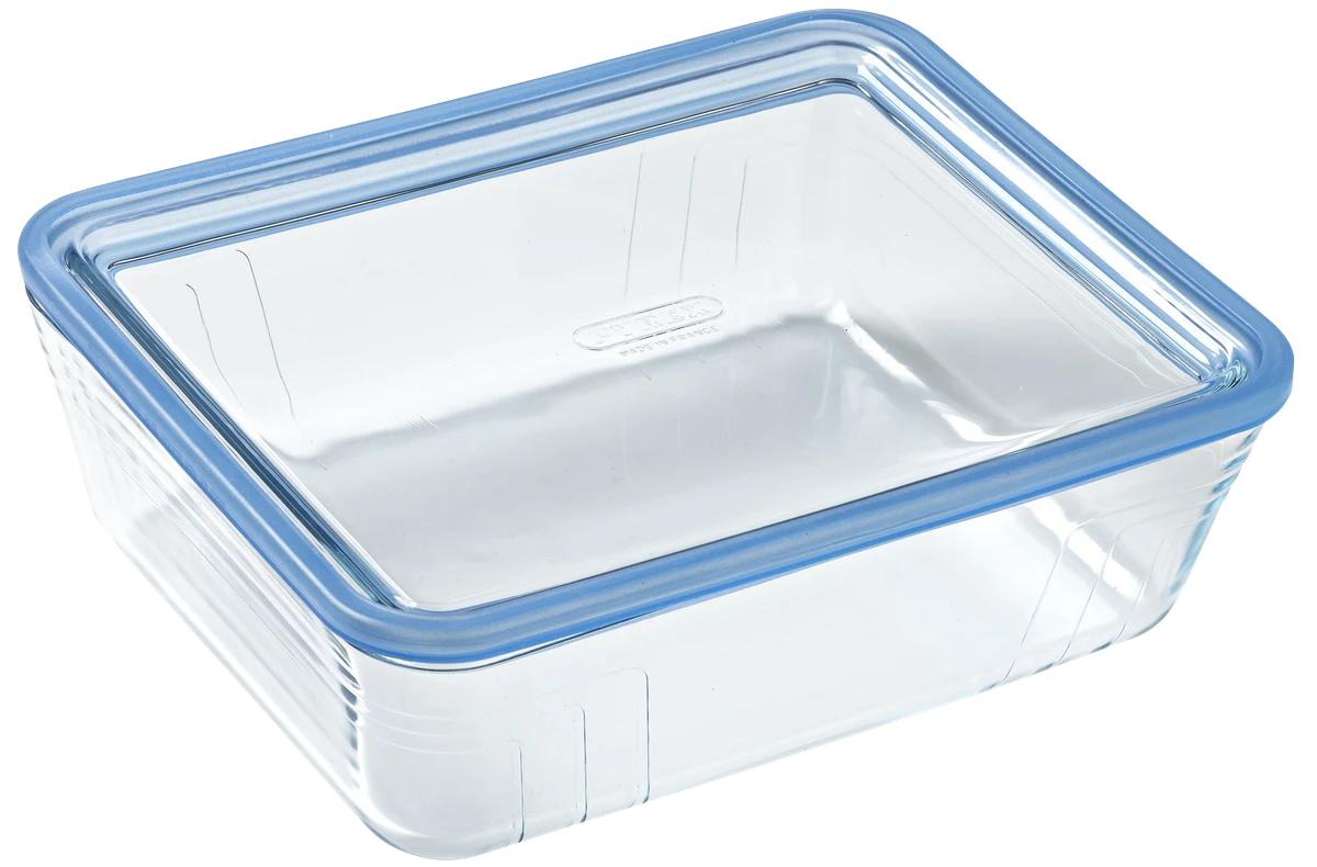 Форма с/к PYREX Pure Glass 2.6 л прямокут. 24x19x8см скл. кришка (243A000/8044)