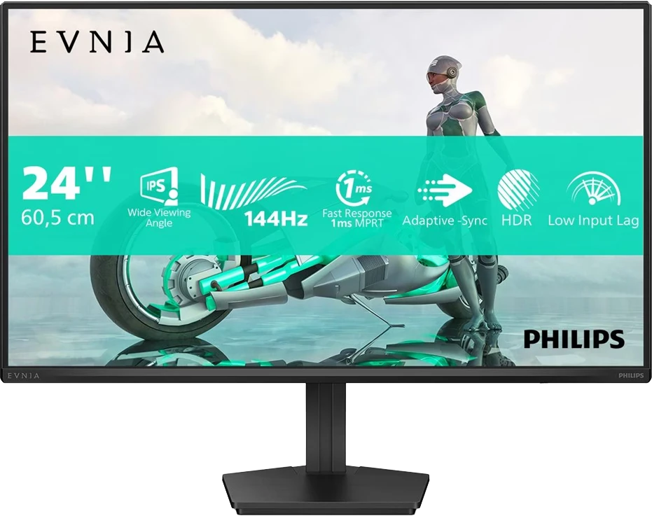 Монiтор TFT PHILIPS 23.8" Evnia 24M2N3200NF/00 IPS FHD 144Hz 300nit HDMI DP Black