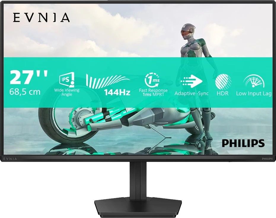 Монiтор TFT PHILIPS 27" Evnia 27M2N3200NF/00 IPS FHD 144Hz 300nit HDMI DP Black