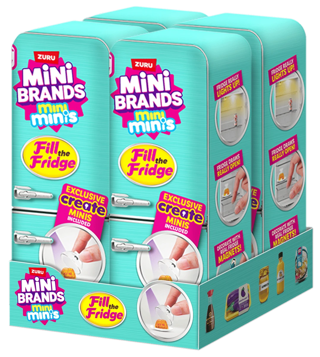 Ігровий набір ZURU MINI BRANDS Холодильник з продуктами