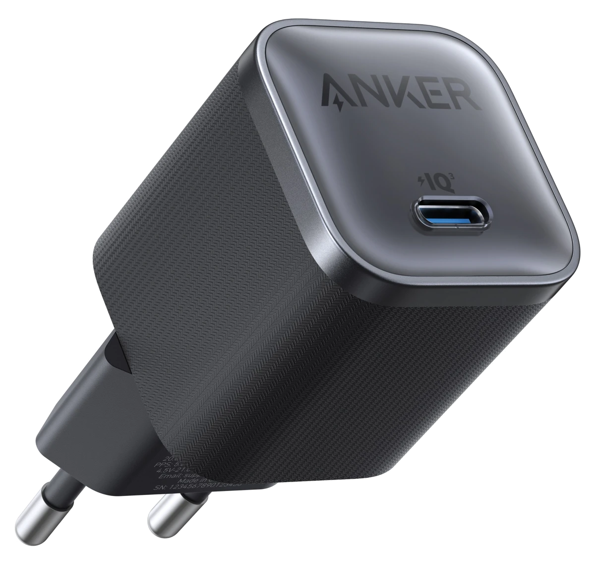мережева зарядка ANKER Nano Charger - 45W USB-C (Чорний)