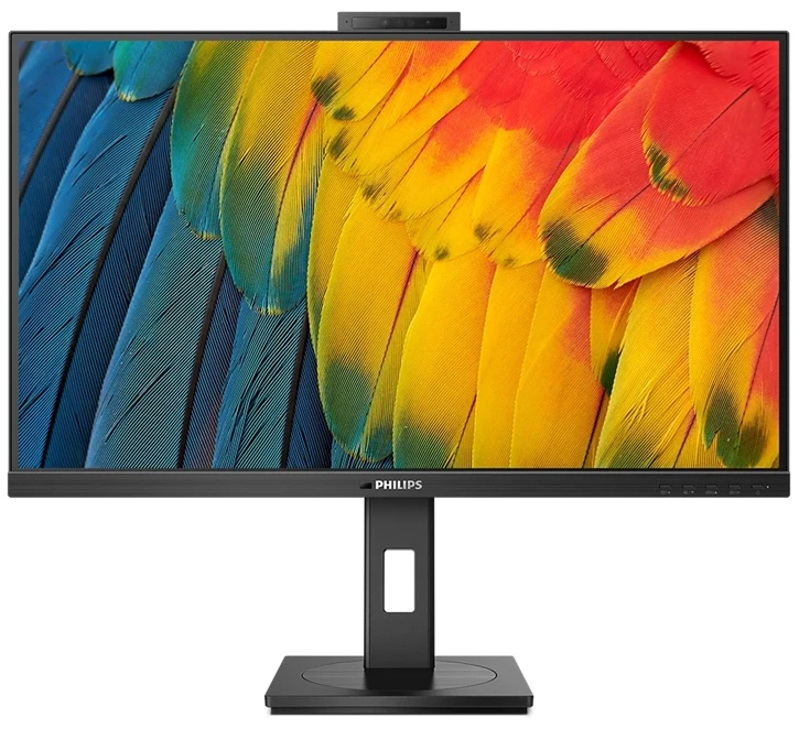 Монiтор TFT PHILIPS 23.8" 24B1U5301H/00 IPS FHD 300nit HDMI DP USB-C Pivot WebCam MM Black
