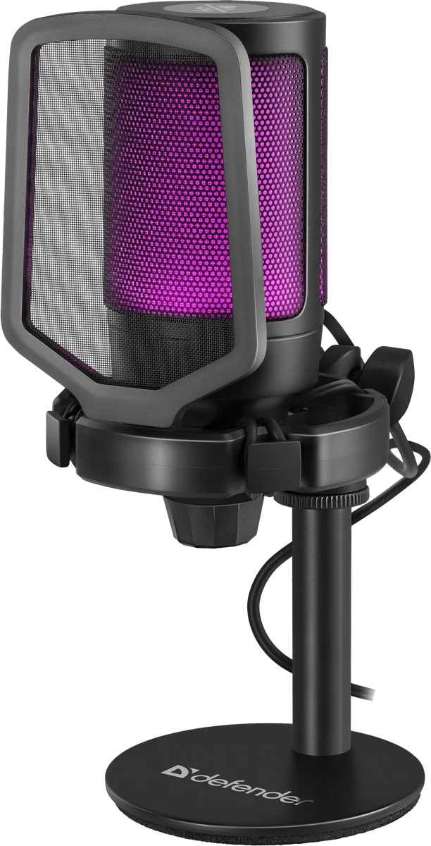 Мікрофон. IT DEFENDER (64660) Impulse GMC 600, USB, дріт 1.7 м, чорний з підсвічуванням