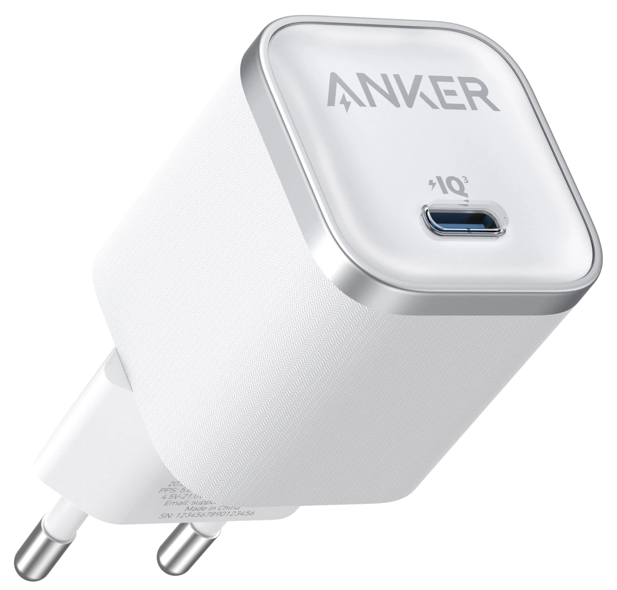 мережева зарядка ANKER Nano Charger - 45W USB-C (Білий)