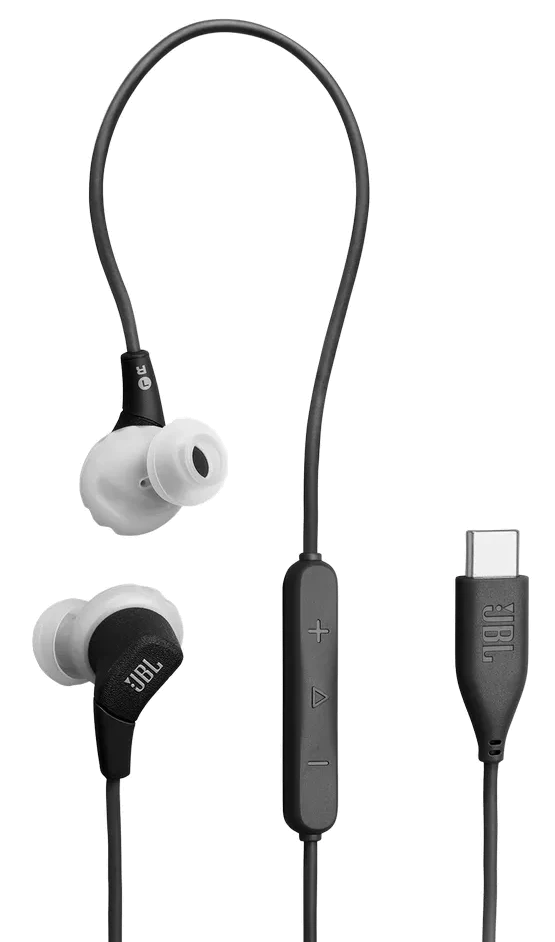 Навушники JBL ENDURANCE RUN 3 Wired USB-C Black/Grey (JBLENDURRUN3CBLKG)