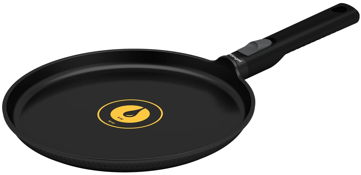 Сковорода RINGEL Grey Line млинцева 24 см зі з`ємною ручкою (RG-1155-24p)