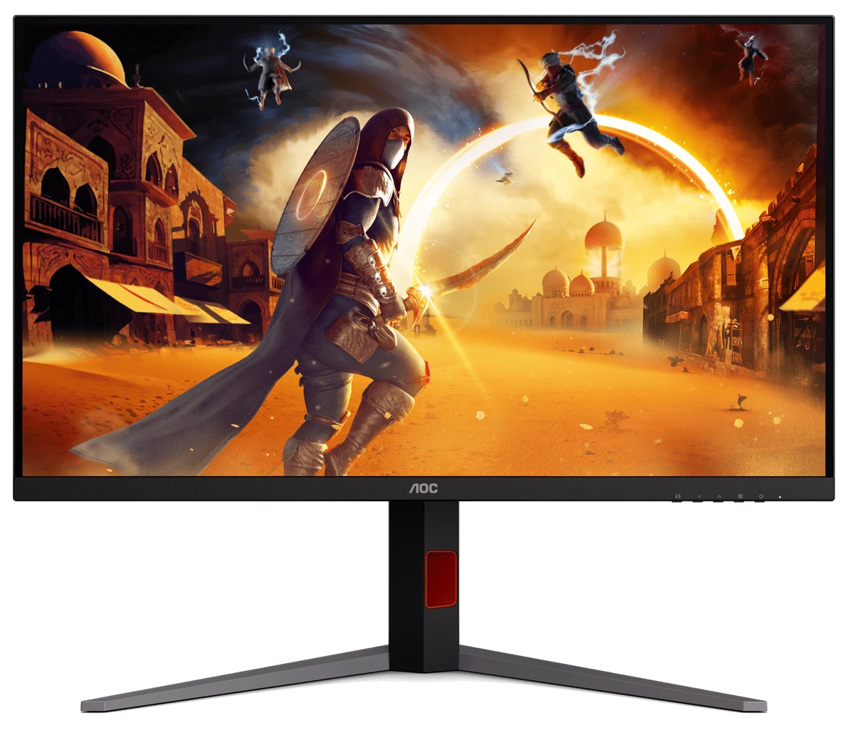 Монiтор TFT AOC 31.5" U32G4U IPS 4K 160Hz 450nit 2*HDMI DP Pivot Black/Red