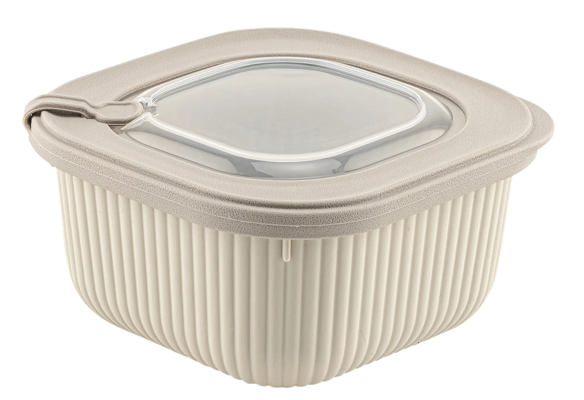 контейнер пл. IDEA HOME 00681 Line Box Bej/квадр.0.6л (00681 Bej)