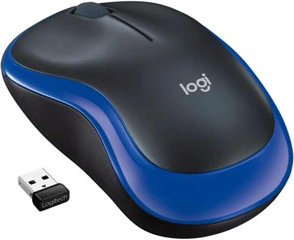 Миша LOGITECH Wireless Mouse M185 BLUE - EWR2 (910-002236)