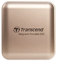 ssd зовнішній TRANSCEND 4TB, External SSD, ESD420G, USB 20Gbps, Type C,Magsafe,Gold комп'ютерний запам'ятовувальний пристрій