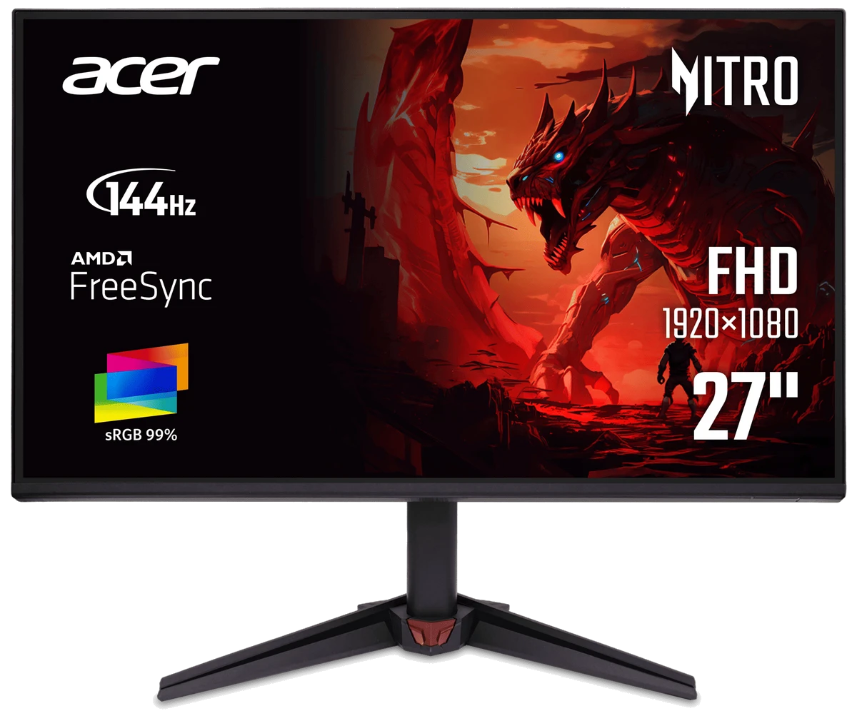 Монiтор TFT ACER 27" Nitro VG270P6bmipx (UM.HV0EE.601) 16:9 IPS FHD 144Hz HDMI DP MM Black