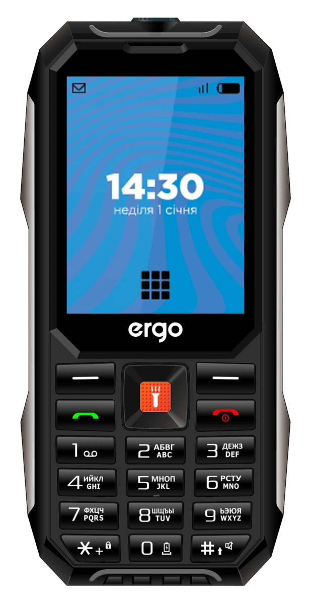 Мобільний телефон ERGO E283 Dual Sim (чорний)