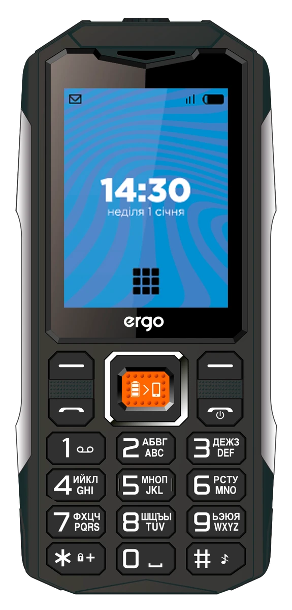 Мобільний телефон ERGO E242 Dual Sim (чорний)