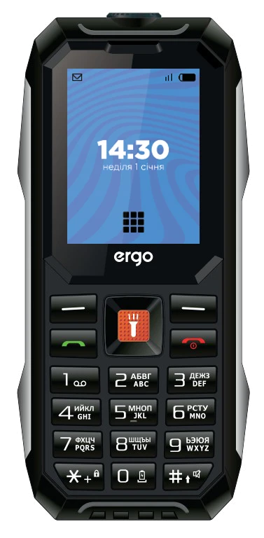 Мобільний телефон ERGO E182 Dual Sim (чорний)