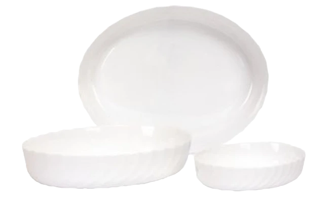 Форма с/к LUMINARC SMART CUISINE TRIANON /НАБІР/д.запік/овал. 36X29см/32х24 см/22х16 см (P7773)