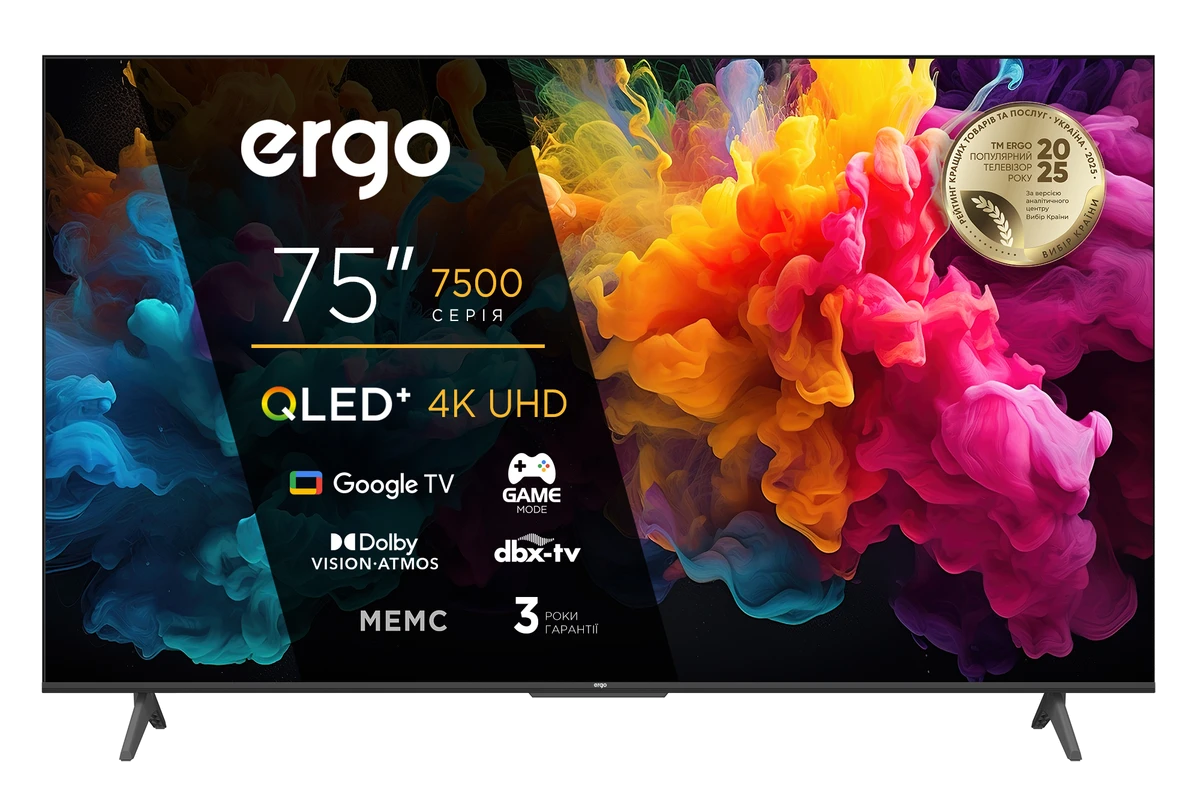 Телевізор ERGO 75JUQ7500 рідкокристалічний