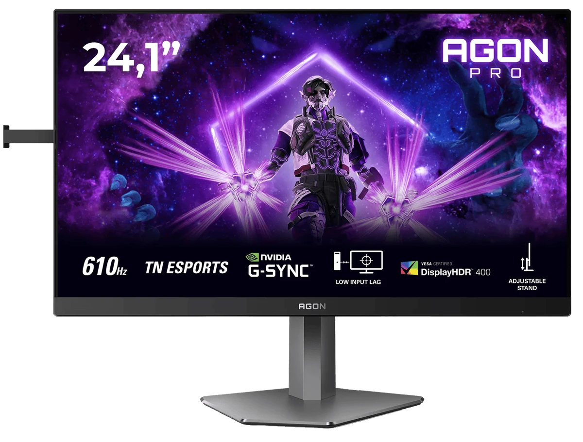 Монiтор TFT AOC 24.1" AGON AG246FK6 TN FHD 610Hz(OC) 500nit HDMI DP Pivot USB Black