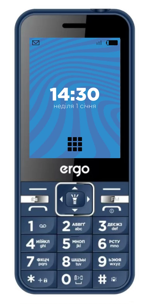 Мобільний телефон ERGO E281 Dual Sim (синій)