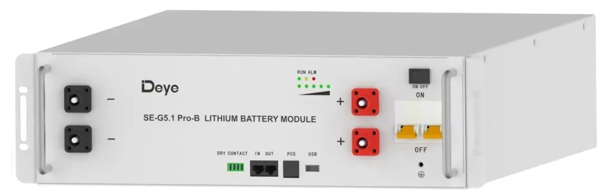 Re/бат DEYE Акумуляторна батарея SE-G5.1 Pro-B LiFePO4 LV 51.2v 100AH 5.12kwh(SE-G5.1 Pro-B)