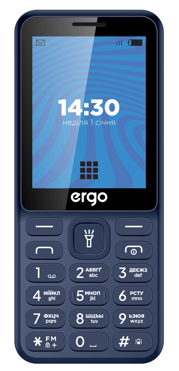 Мобільний телефон ERGO E284 Dual Sim (синій)