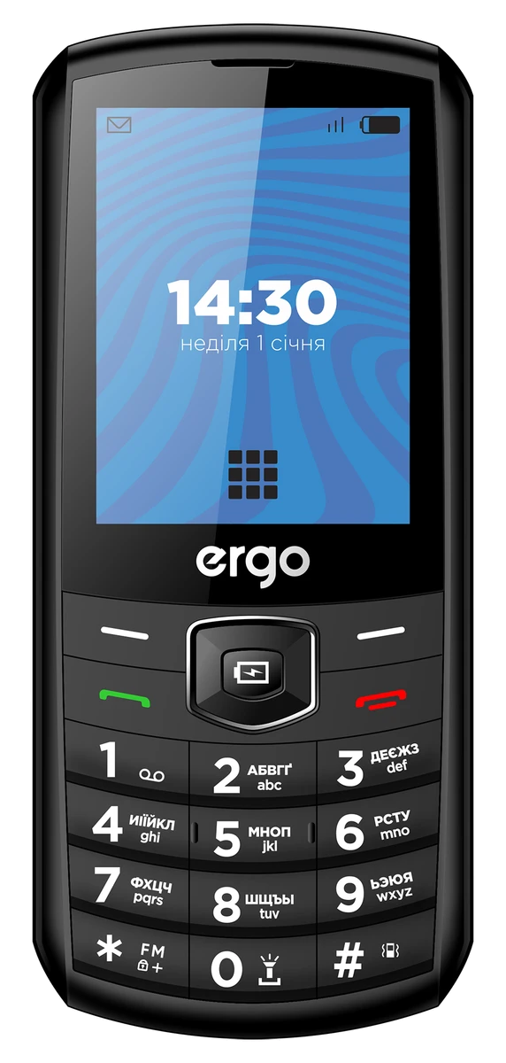Мобільний телефон ERGO E285 Dual Sim (чорний)