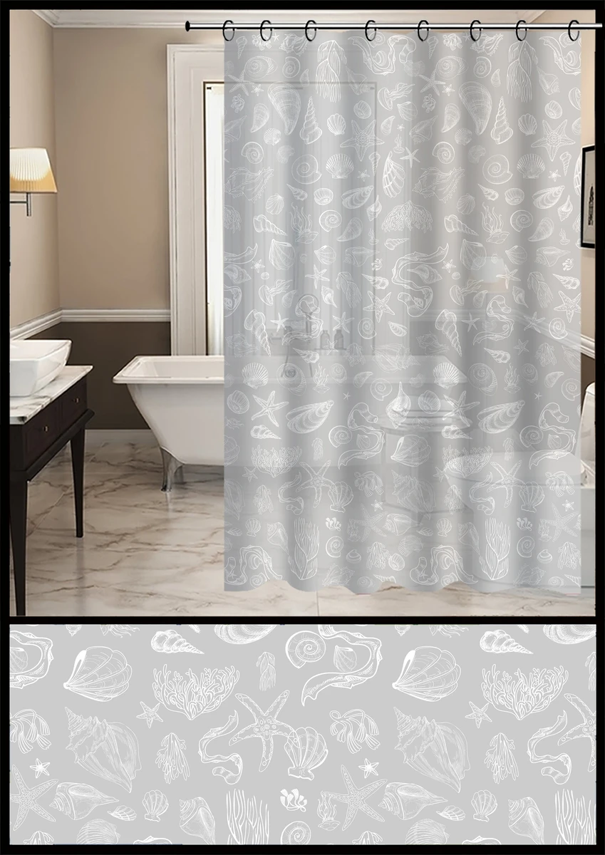Аксесуари д/ванної IDEA HOME Sea шторка д/ванни 180х200 см (ZHY039-1) (ZHY039-1)