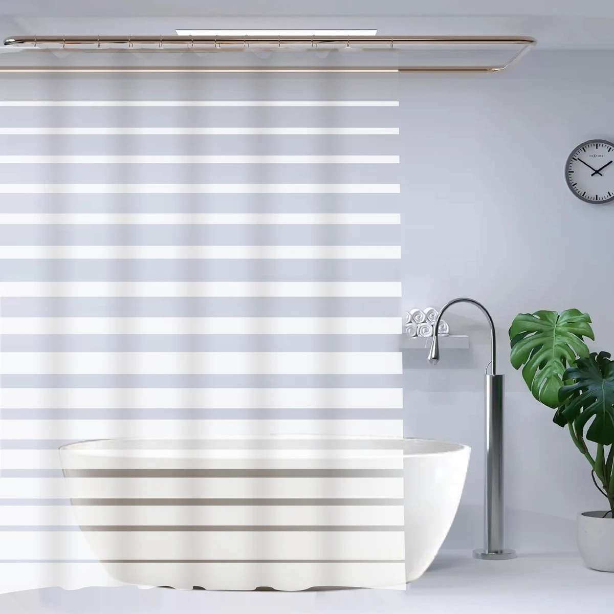 Аксесуари д/ванної IDEA HOME Stripe шторка д/ванни 180х200 см (ZHY494-1) (ZHY494-1)