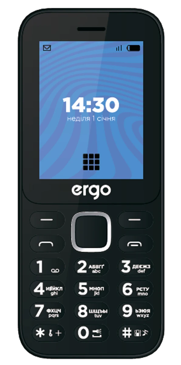 Мобільний телефон ERGO E241 Dual Sim (синій)