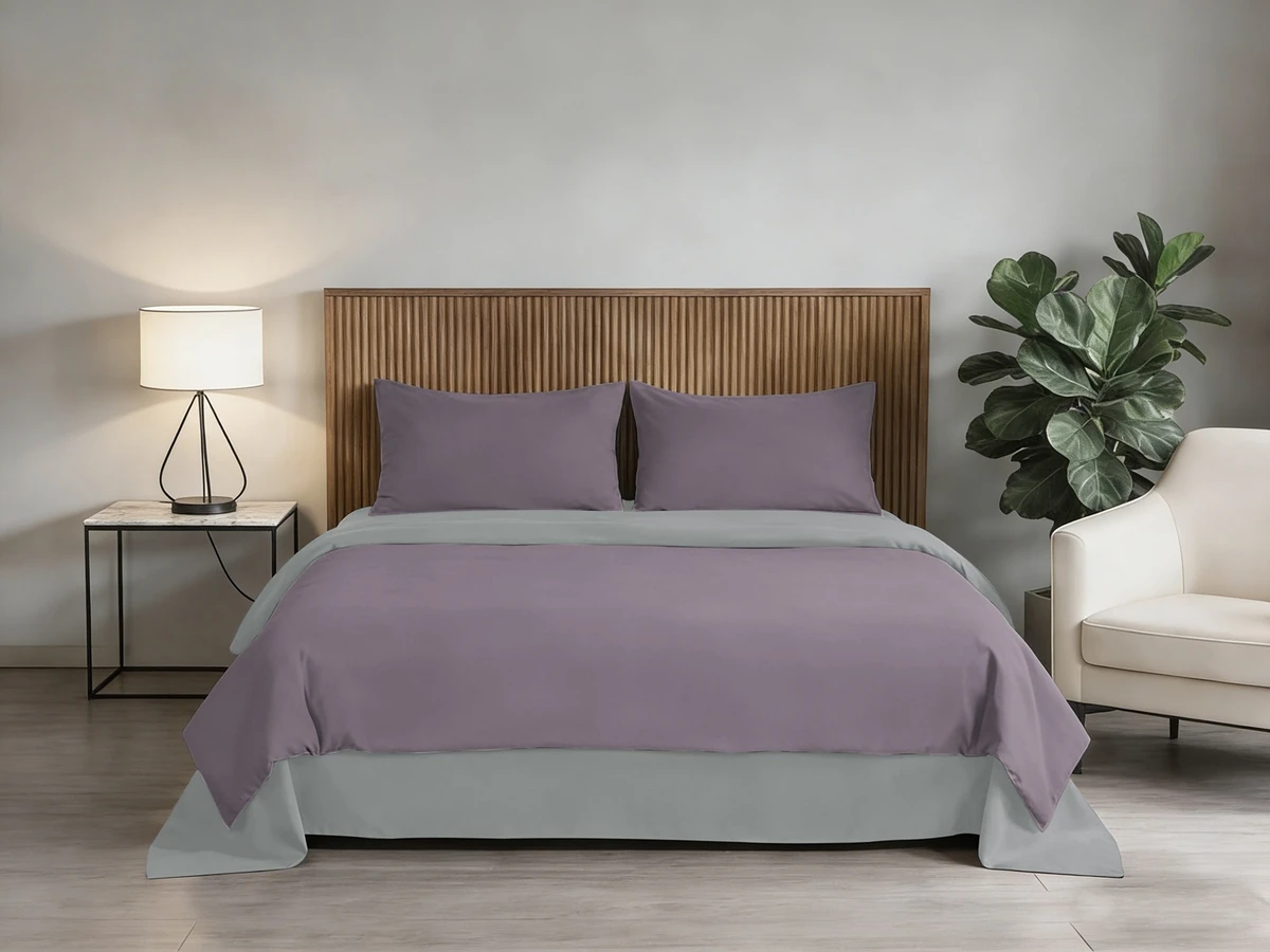 Комплект SOHO Комплект пост.білизни Сімейний 2шт-150*200 Puprle/Light gray