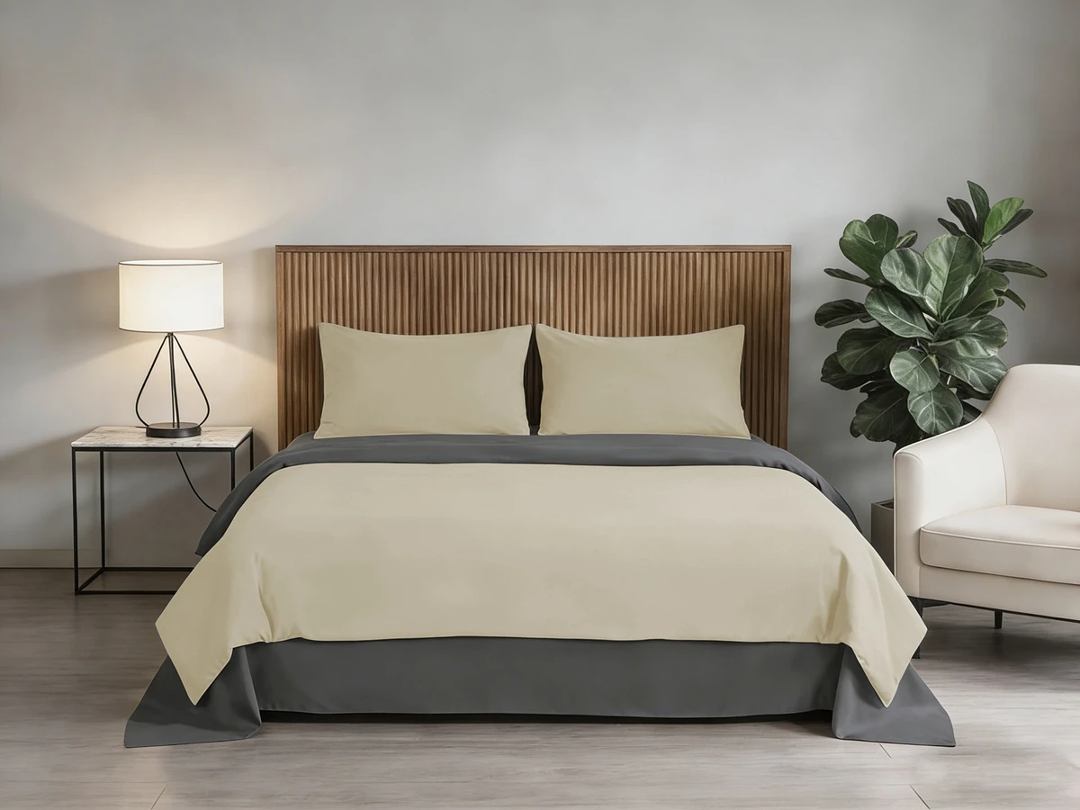 Комплект SOHO Комплект пост.білизни Сімейний 2шт-150*200 Beige/Dark gray