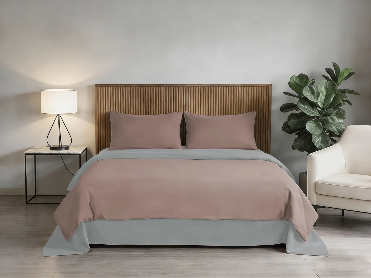 Комплект SOHO Комплект пост.білизни Євро 200*220 Rose/Light gray