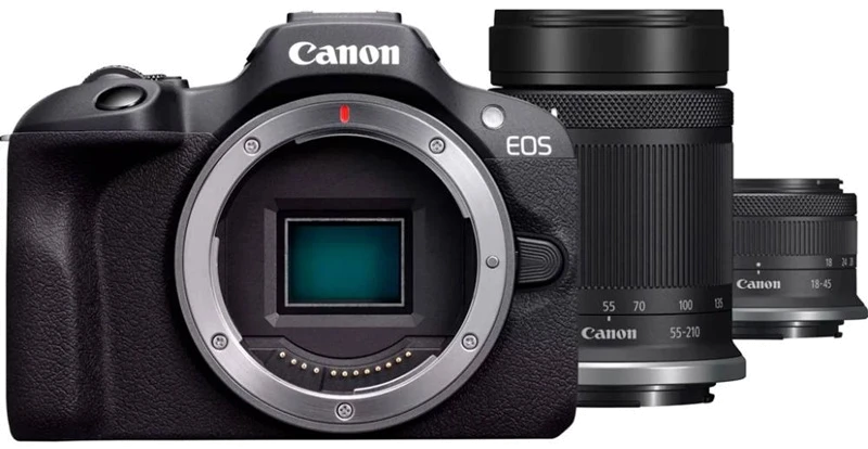 Цифрова камера CANON EOS R100 + 18-45 IS STM + 55-210 f/5.0-7.1 IS STM