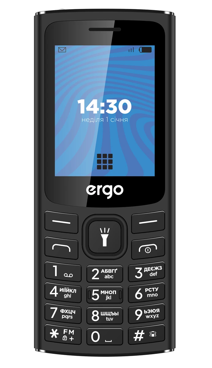 Мобільний телефон ERGO E243 Dual Sim (чорний)