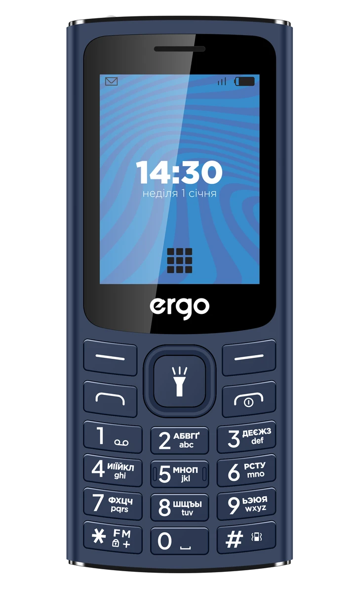 Мобільний телефон ERGO E243 Dual Sim (синій)