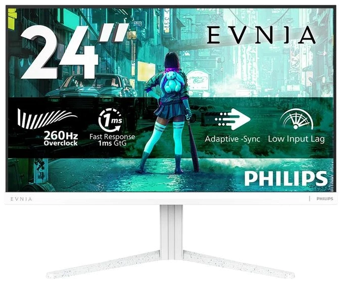 Монiтор TFT PHILIPS 23.8" Evnia 24M2N3201PL/00 IPS FHD 260Hz(OC) HDMI DP White
