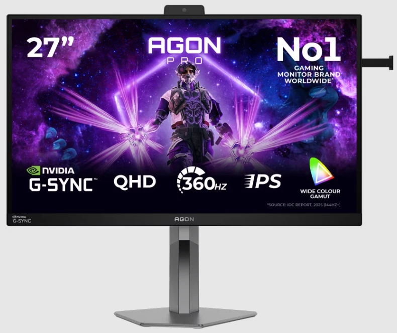 Монiтор TFT AOC 27" AGON AG276QSG2 IPS QHD 360Hz HDMI DP Pivot USB G-Sync Pulsar MM
