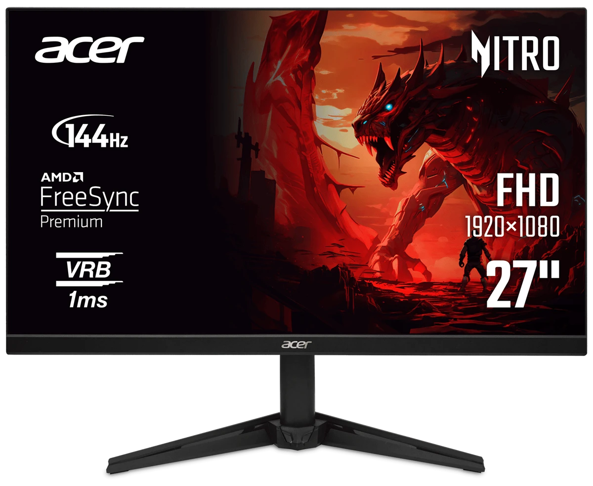 Монiтор TFT ACER 27" Nitro QG271P6bip (UM.HQ1EE.605) IPS FHD 144Hz HDMI DP Black