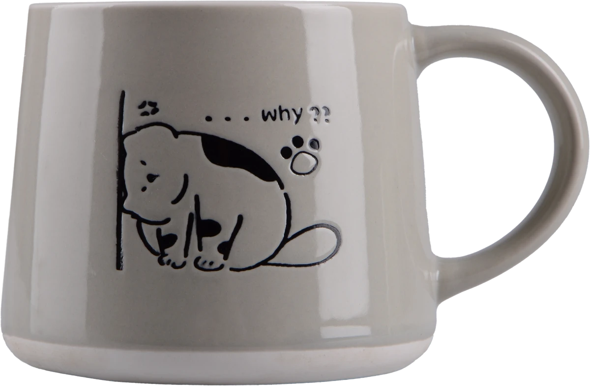 Чашка Limited Edition COFFEE BUDDY 380 мл /сіра (JSD18-3)